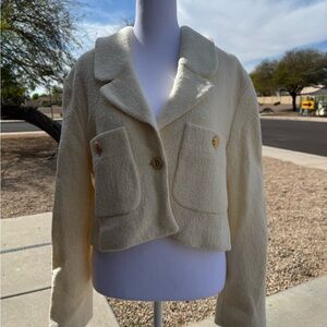 Zara Elegant Cream Women's Jacket BNW/oT